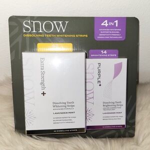 Snow Dissolving Teeth Whitening Strips NIB